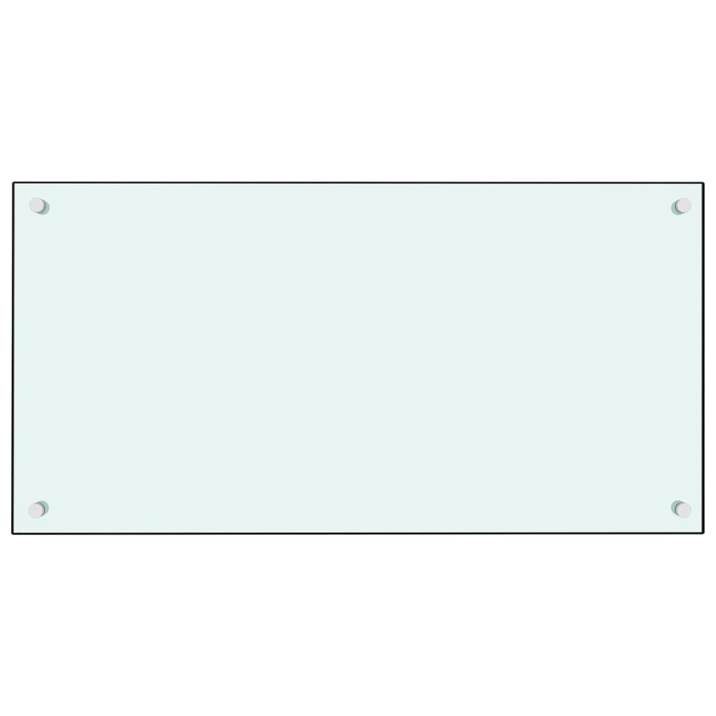 Spatscherm Keuken Gehard Glas 80 x 40 cm Wit