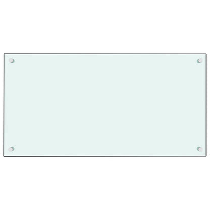 Spatscherm Keuken Gehard Glas 80 x 40 cm Wit