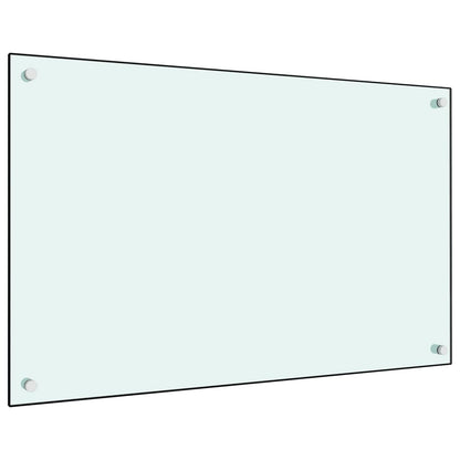 Spatscherm Keuken Gehard Glas 80 x 50 cm Wit