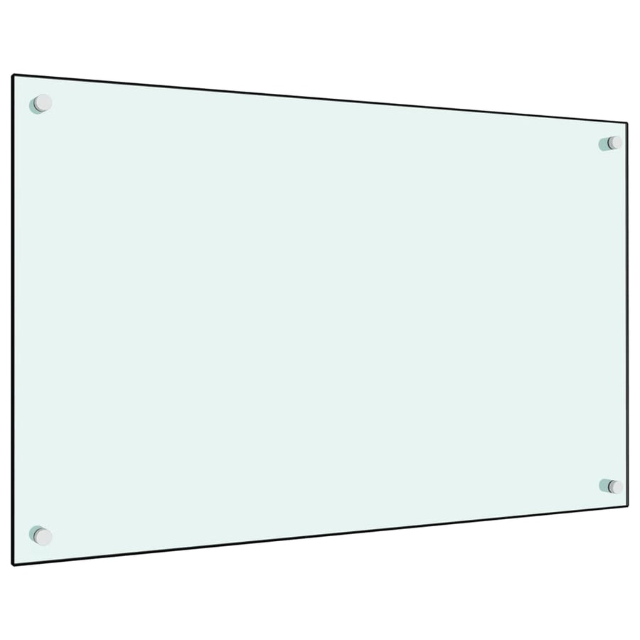 Spatscherm Keuken Gehard Glas 80 x 50 cm Wit