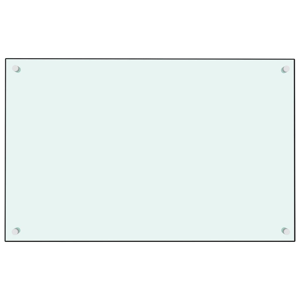 Spatscherm Keuken Gehard Glas 80 x 50 cm Wit