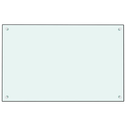 Spatscherm Keuken Gehard Glas 80 x 50 cm Wit