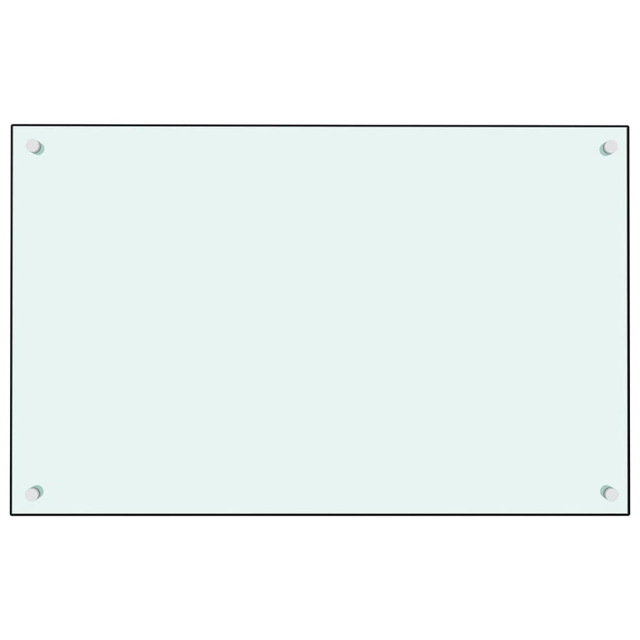 Spatscherm Keuken Gehard Glas 80 x 50 cm Wit