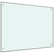 Spatscherm keuken 80x60 cm gehard glas wit
