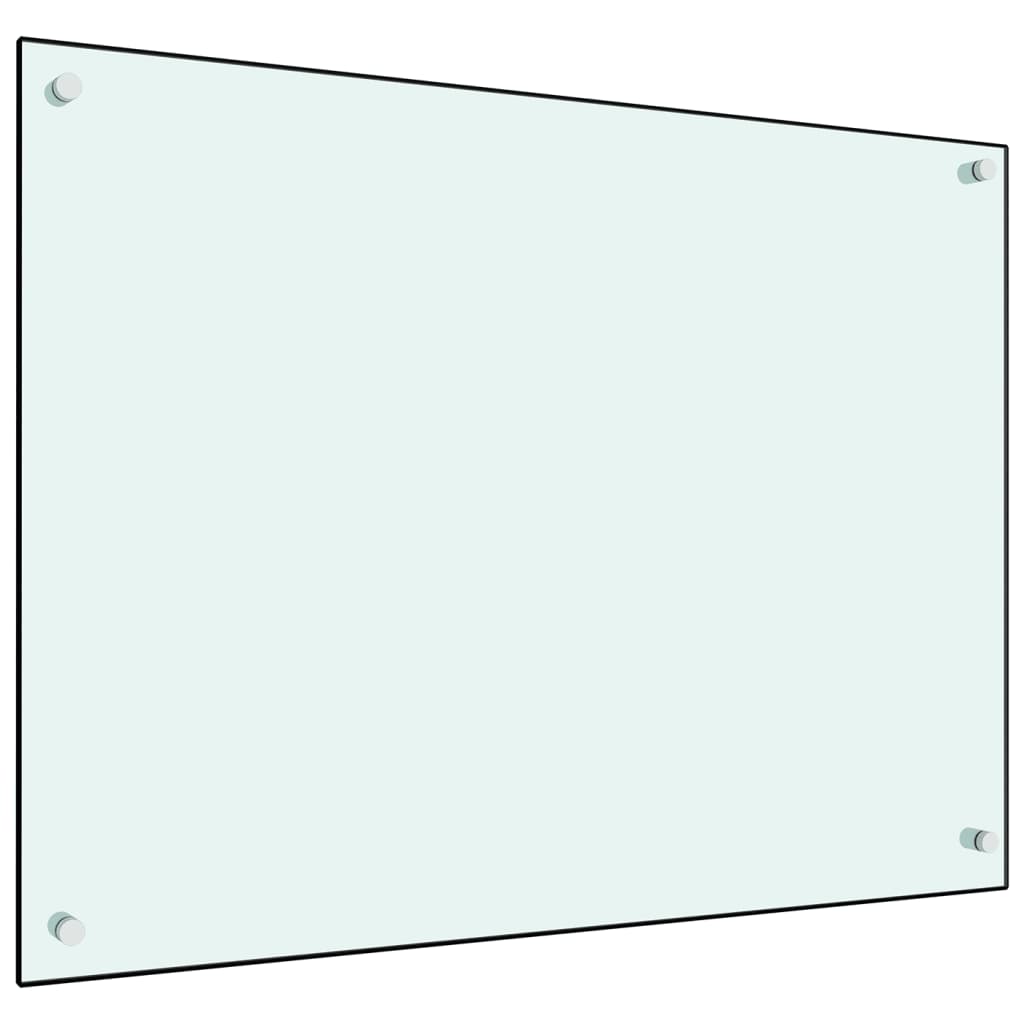 Spatscherm Keuken Gehard Glas 80 x 60 cm Wit