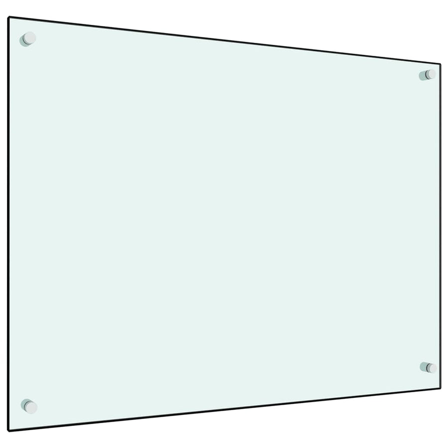 Spatscherm Keuken Gehard Glas 80 x 60 cm Wit