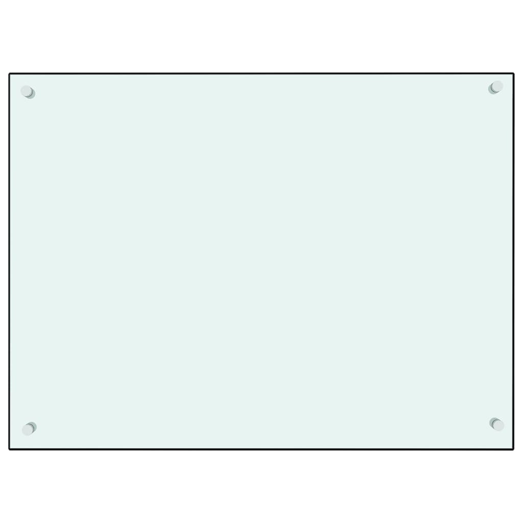 Spatscherm Keuken Gehard Glas 80 x 60 cm Wit