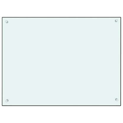 Spatscherm Keuken Gehard Glas 80 x 60 cm Wit