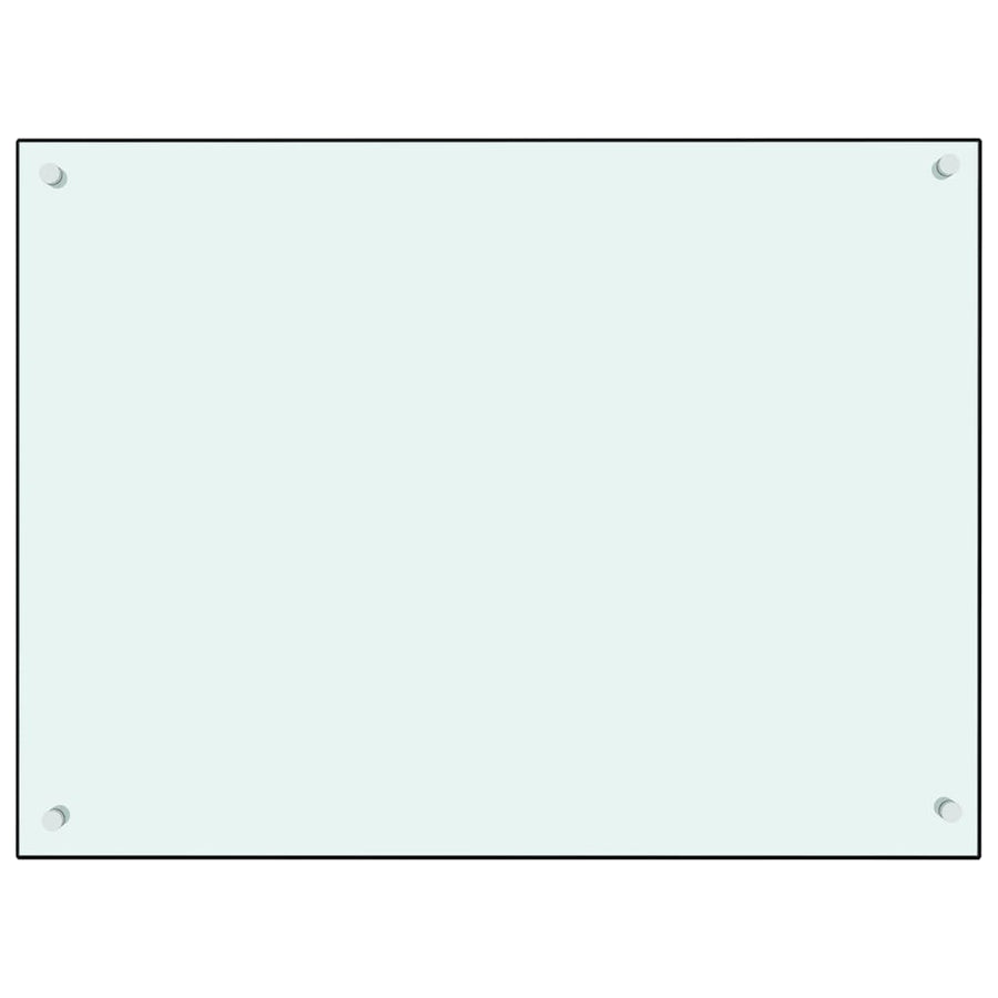 Spatscherm Keuken Gehard Glas 80 x 60 cm Wit