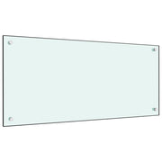 Spatscherm keuken 90x40 cm gehard glas wit
