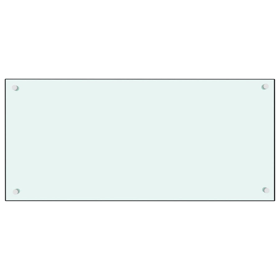 Spatscherm Keuken Gehard Glas 90 x 40 cm Wit