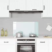 Spatscherm keuken 90x50 cm gehard glas melkwit