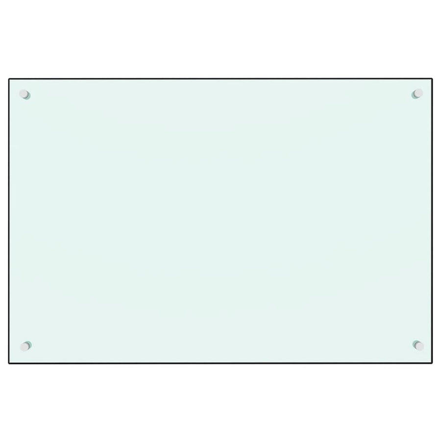 Spatscherm Keuken Gehard Glas 90 x 60 cm Wit