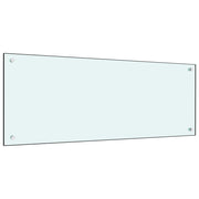 Spatscherm keuken 100x40 cm gehard glas wit