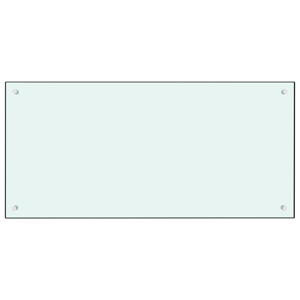Spatscherm Keuken Gehard Glas 100 x 50 cm Wit