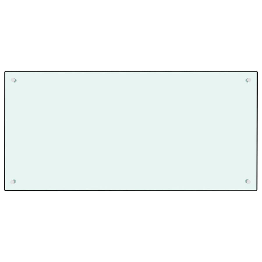 Spatscherm Keuken Gehard Glas 100 x 50 cm Wit