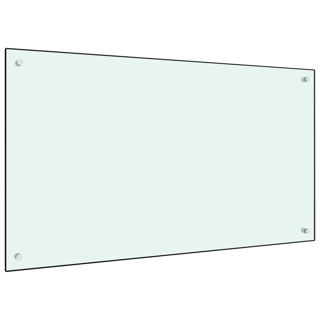 Spatscherm Keuken Gehard Glas 100 x 60 cm Wit