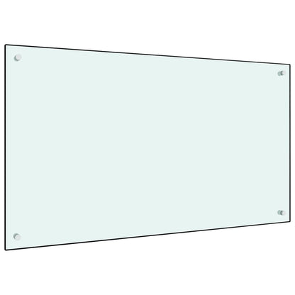 Spatscherm Keuken Gehard Glas 100 x 60 cm Wit