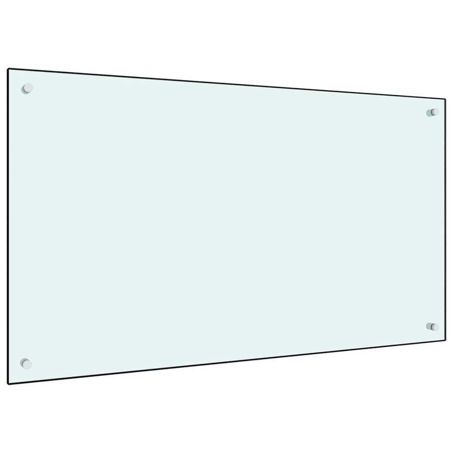 Spatscherm Keuken Gehard Glas 100 x 60 cm Wit