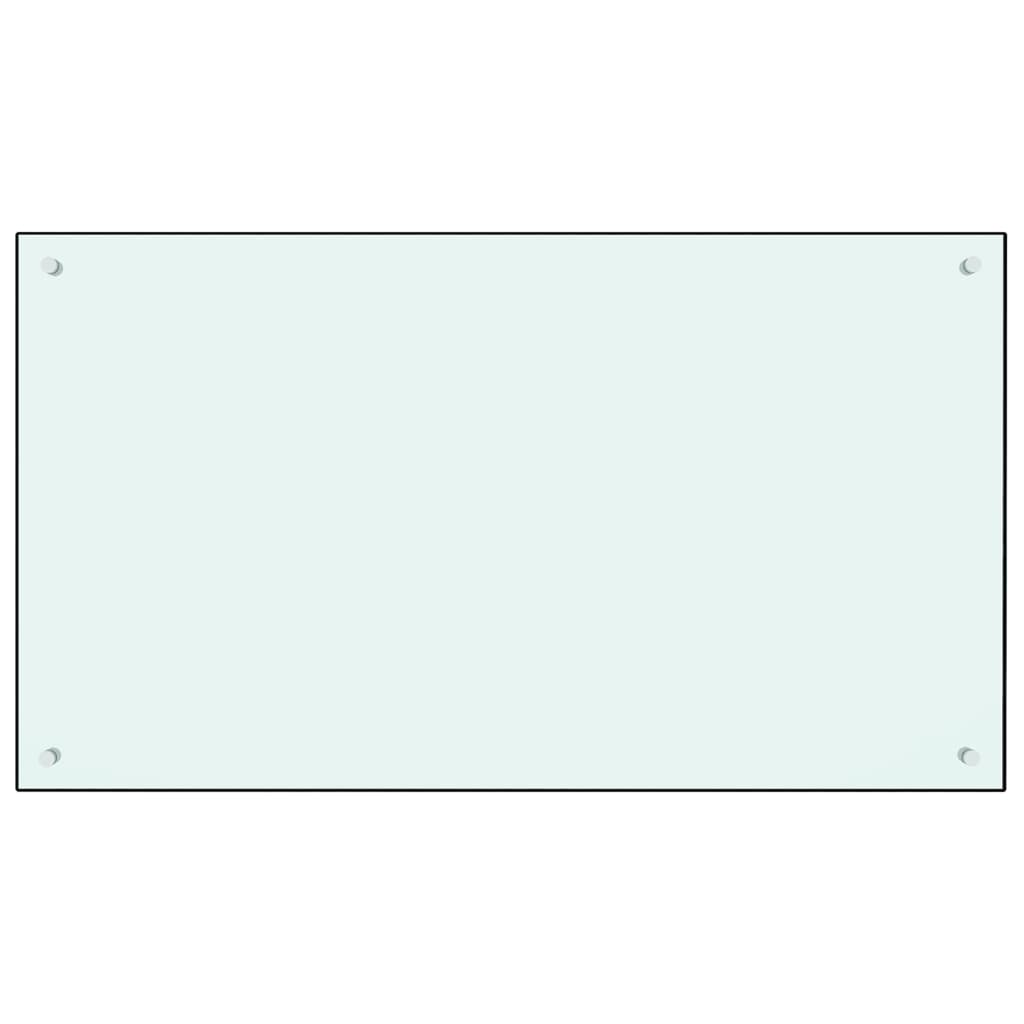 Spatscherm Keuken Gehard Glas 100 x 60 cm Wit