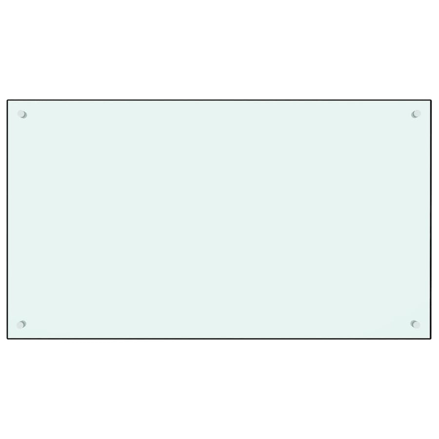 Spatscherm Keuken Gehard Glas 100 x 60 cm Wit