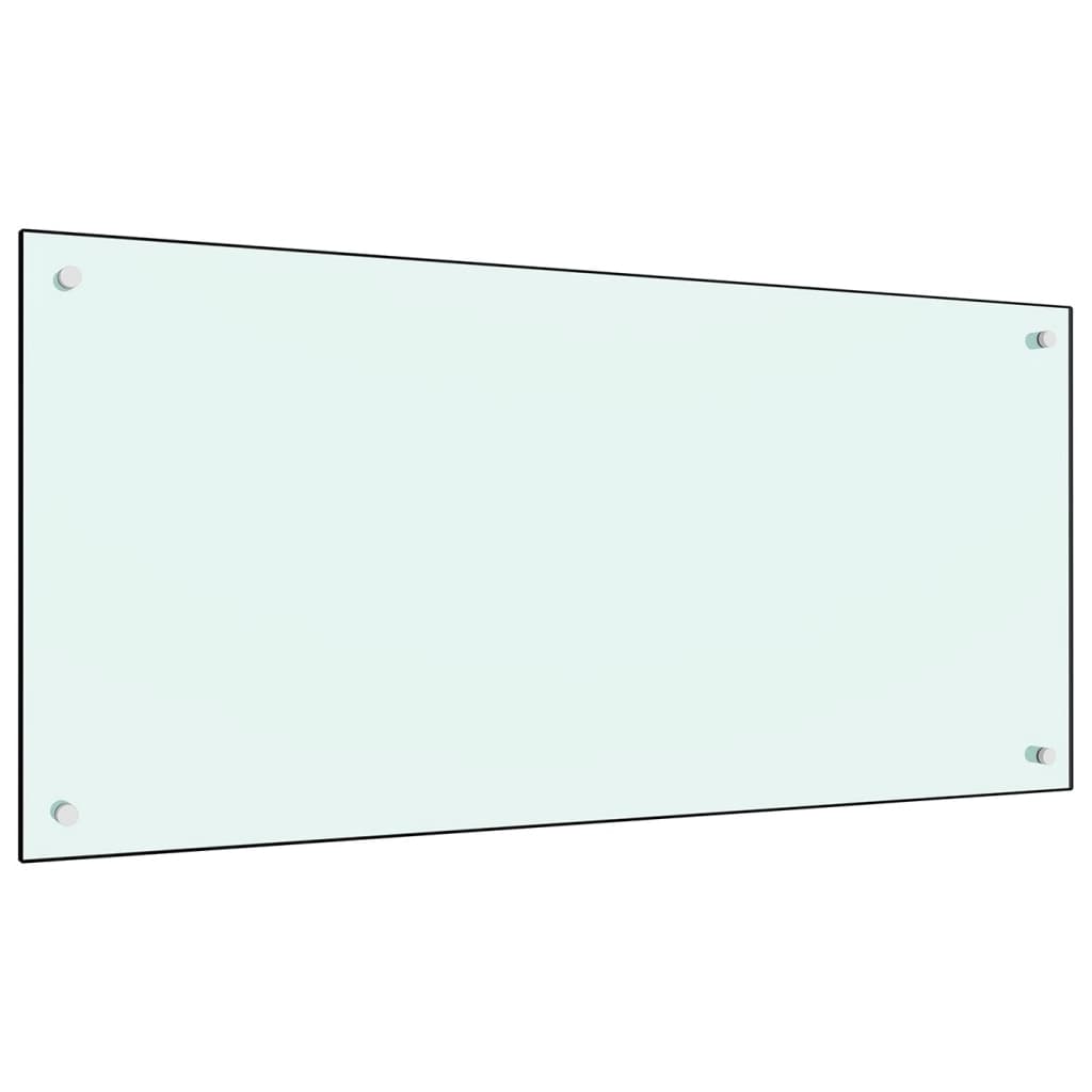 Spatscherm Keuken 120X60 Cm Gehard Glas Wit