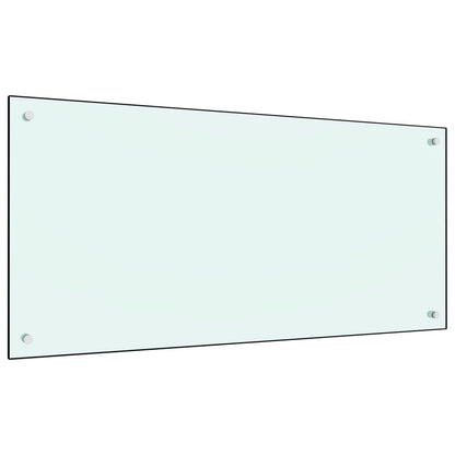 Spatscherm Keuken 120X60 Cm Gehard Glas Wit