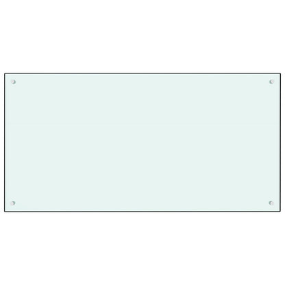 Spatscherm Keuken 120X60 Cm Gehard Glas Wit