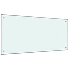 Spatscherm Keuken 120X60 Cm Gehard Glas Wit