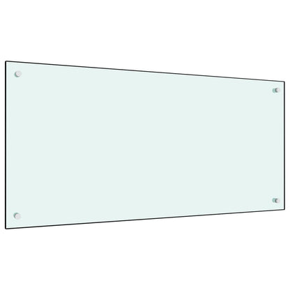 Spatscherm Keuken 120X60 Cm Gehard Glas Wit