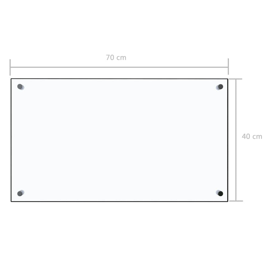 Spatscherm Keuken Gehard Glas Transparant 70 x 40 cm Doorzichtig
