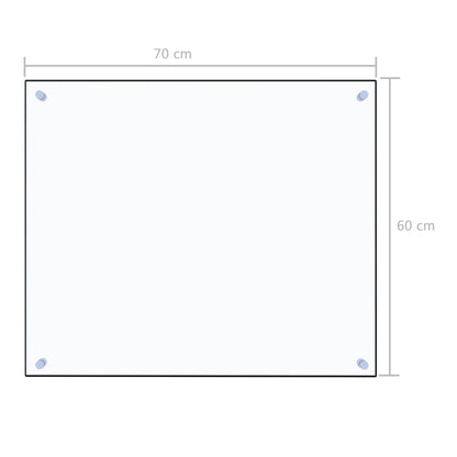 Spatscherm Keuken Gehard Glas Transparant 70 x 60 cm Doorzichtig