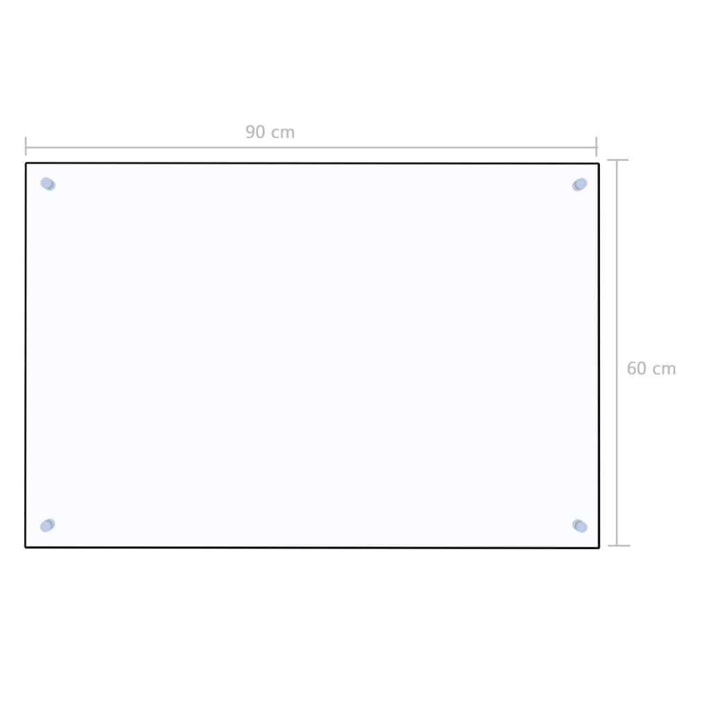 Spatscherm Keuken Gehard Glas Transparant 90 x 60 cm Doorzichtig