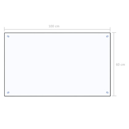 Spatscherm Keuken Gehard Glas Transparant 100 x 60 cm Doorzichtig