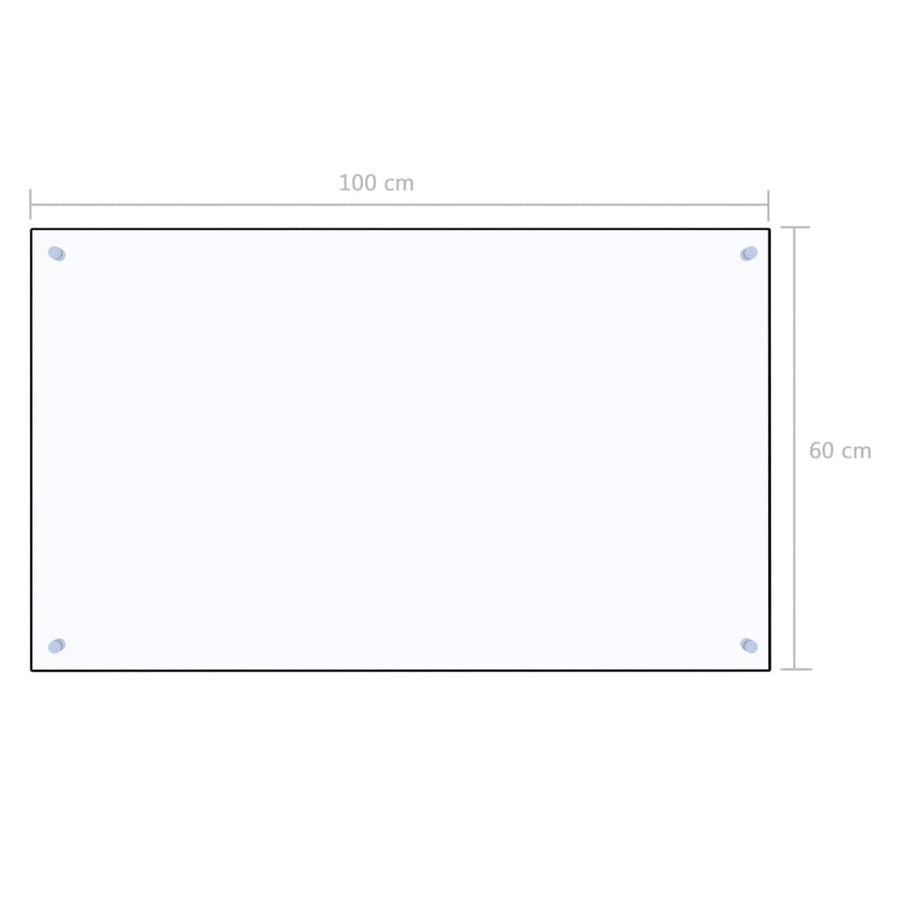 Spatscherm Keuken Gehard Glas Transparant 100 x 60 cm Doorzichtig
