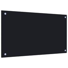 Spatscherm Keuken Gehard Glas 70 x 40 cm Zwart