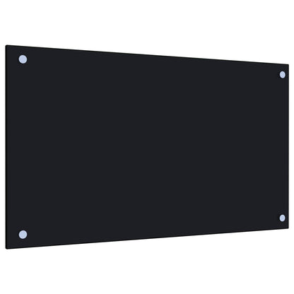 Spatscherm Keuken Gehard Glas 70 x 40 cm Zwart