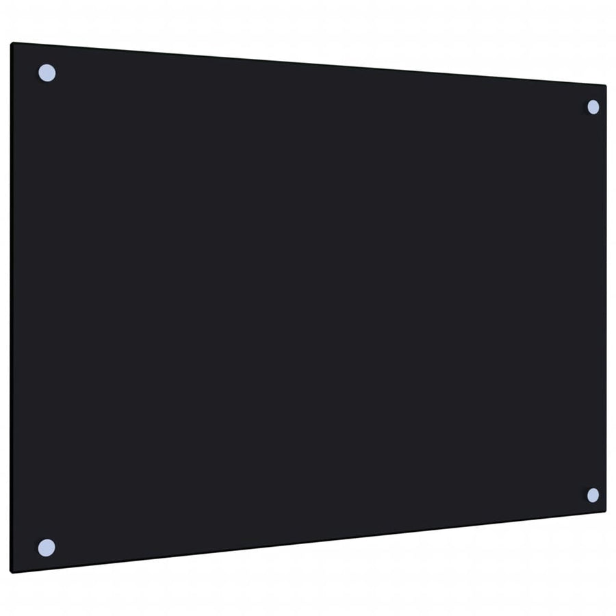 Spatscherm Keuken Gehard Glas 70 x 50 cm Zwart