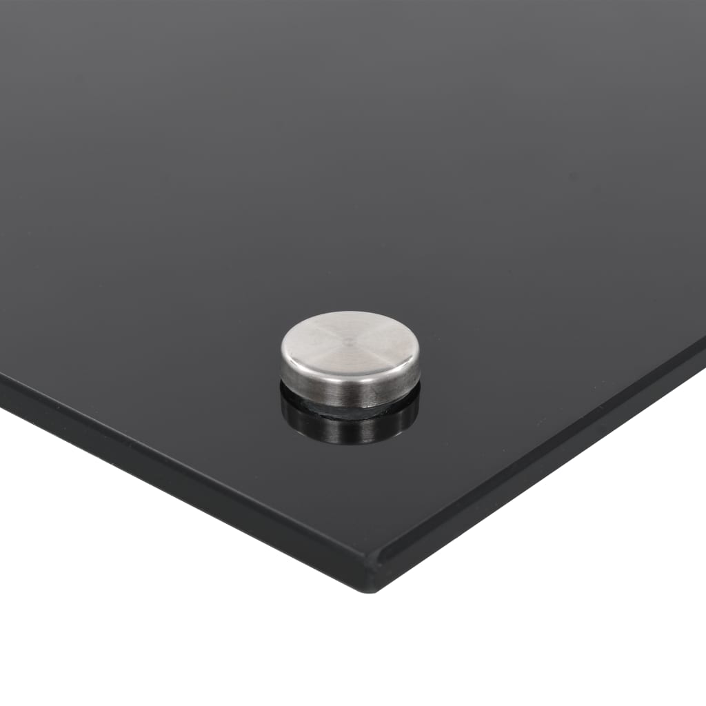 Spatscherm Keuken Gehard Glas 70 x 50 cm Zwart
