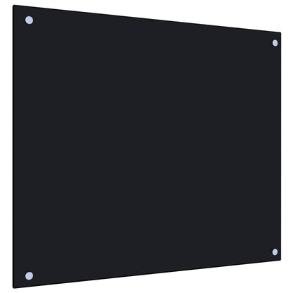 Spatscherm Keuken Gehard Glas 70 x 60 cm Zwart
