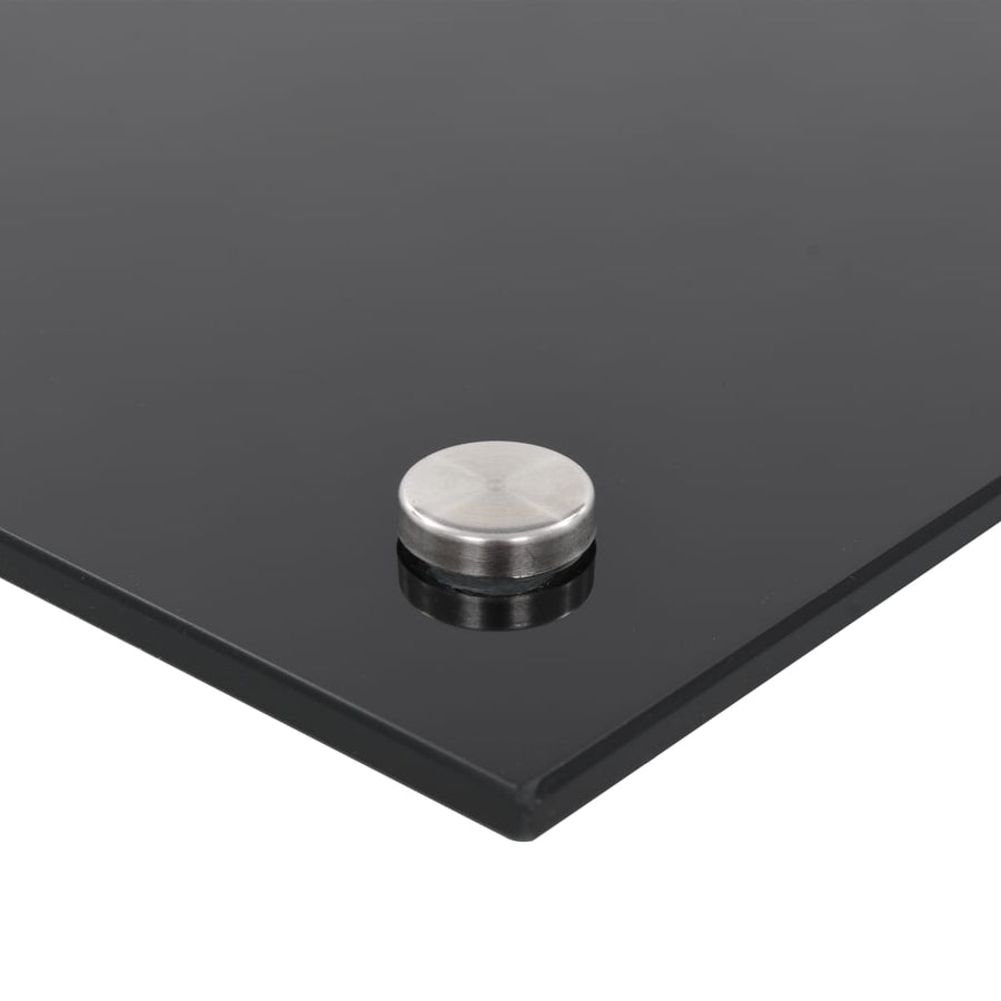 Spatscherm Keuken Gehard Glas 70 x 60 cm Zwart