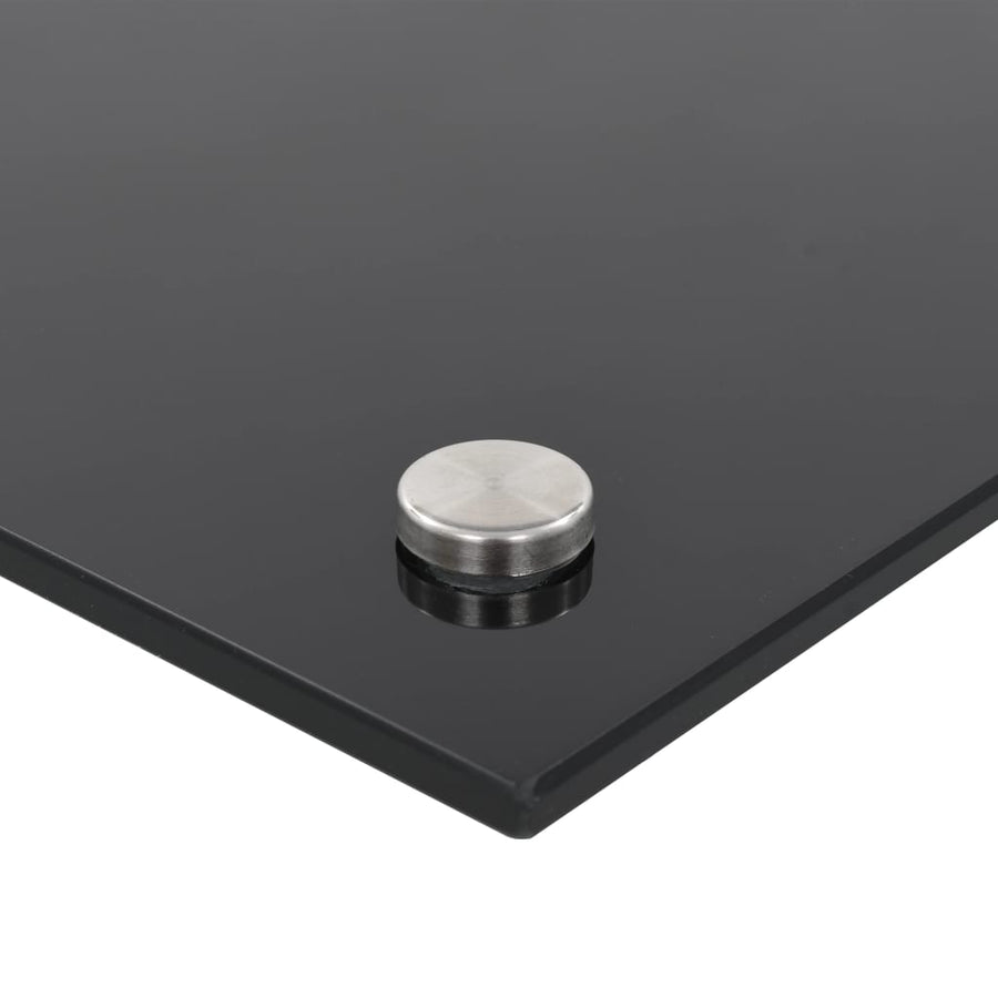 Spatscherm Keuken Gehard Glas 80 x 40 cm Zwart