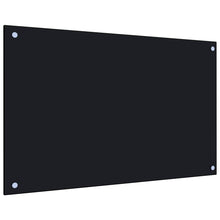 Spatscherm Keuken Gehard Glas 80 x 50 cm Zwart