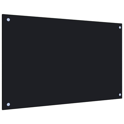 Spatscherm Keuken Gehard Glas 80 x 50 cm Zwart