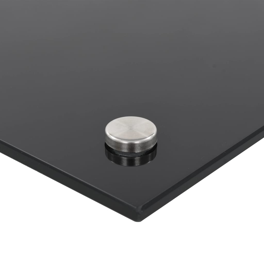 Spatscherm Keuken Gehard Glas 90 x 50 cm Zwart