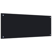 Spatscherm keuken 100x40 cm gehard glas zwart