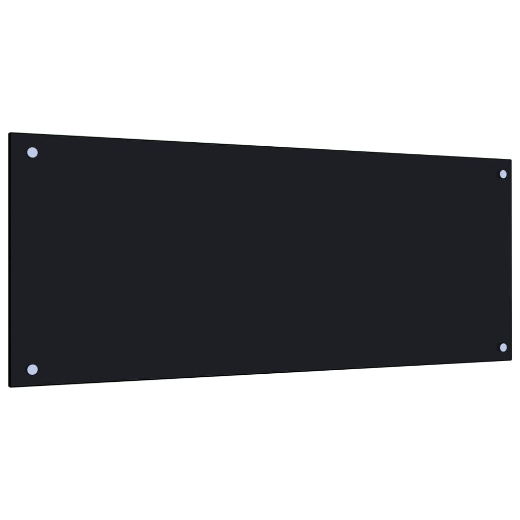 Spatscherm Keuken Gehard Glas 100 x 40 cm Zwart