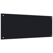 Spatscherm Keuken Gehard Glas 100 x 40 cm Zwart