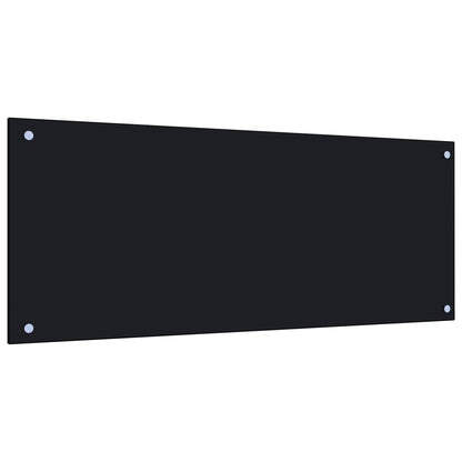 Spatscherm Keuken Gehard Glas 100 x 40 cm Zwart