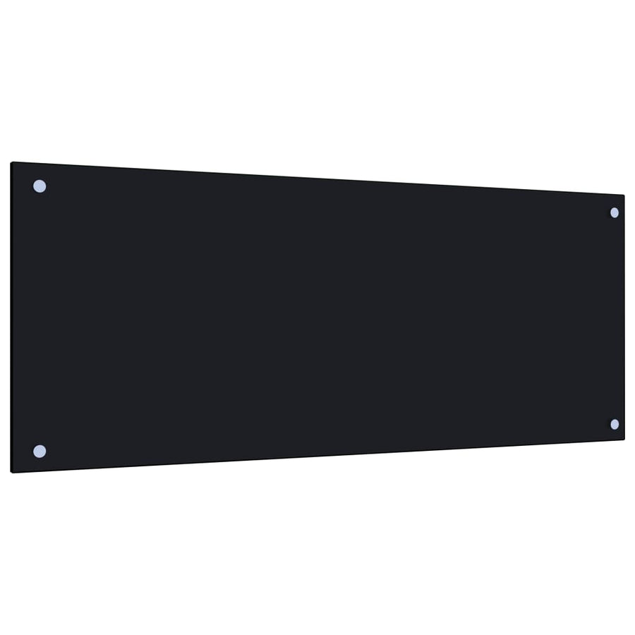 Spatscherm Keuken Gehard Glas 100 x 40 cm Zwart